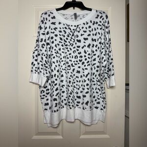 HoneyMe Curvy Leopard Print Top